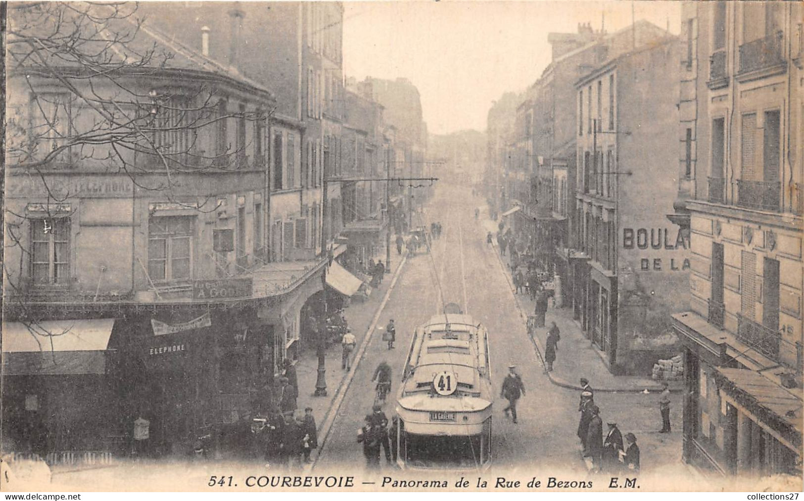 92-COURBEVOIE- PANORAMA DE LA RUE DE BEZONS - Courbevoie