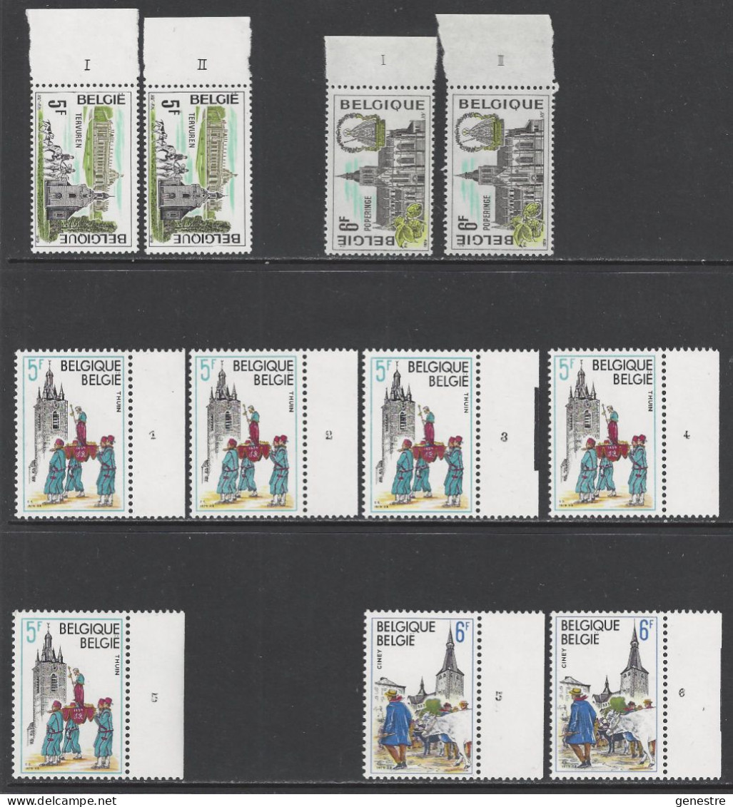 Belgique - 1979 - COB 1947 à 1950 ** (MNH) - Numéros De Planche, Série Incomplète - 1971-1980
