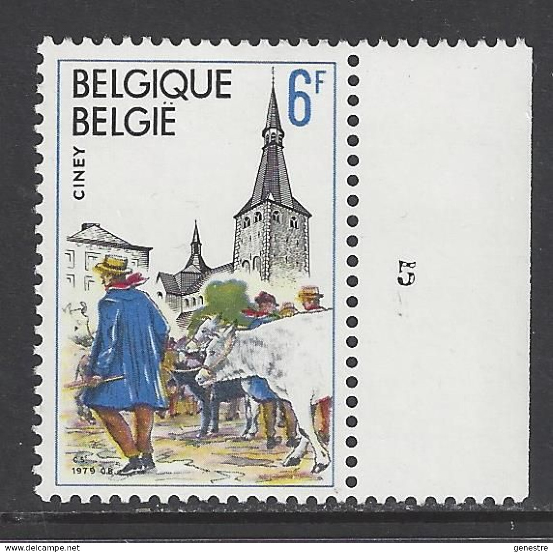 Belgique COB 1950** (MNH) - Planche 5 - 1971-1980