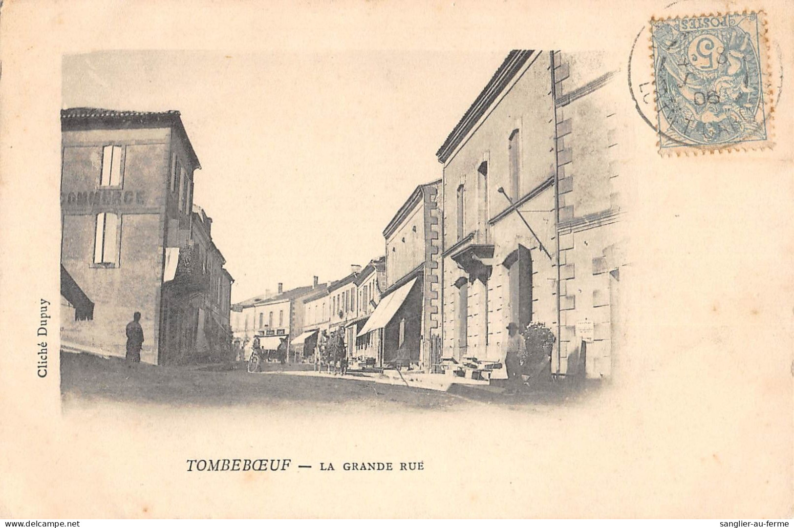 CPA 47 TOMBEBOEUF LA GRANDE RUE - Other & Unclassified