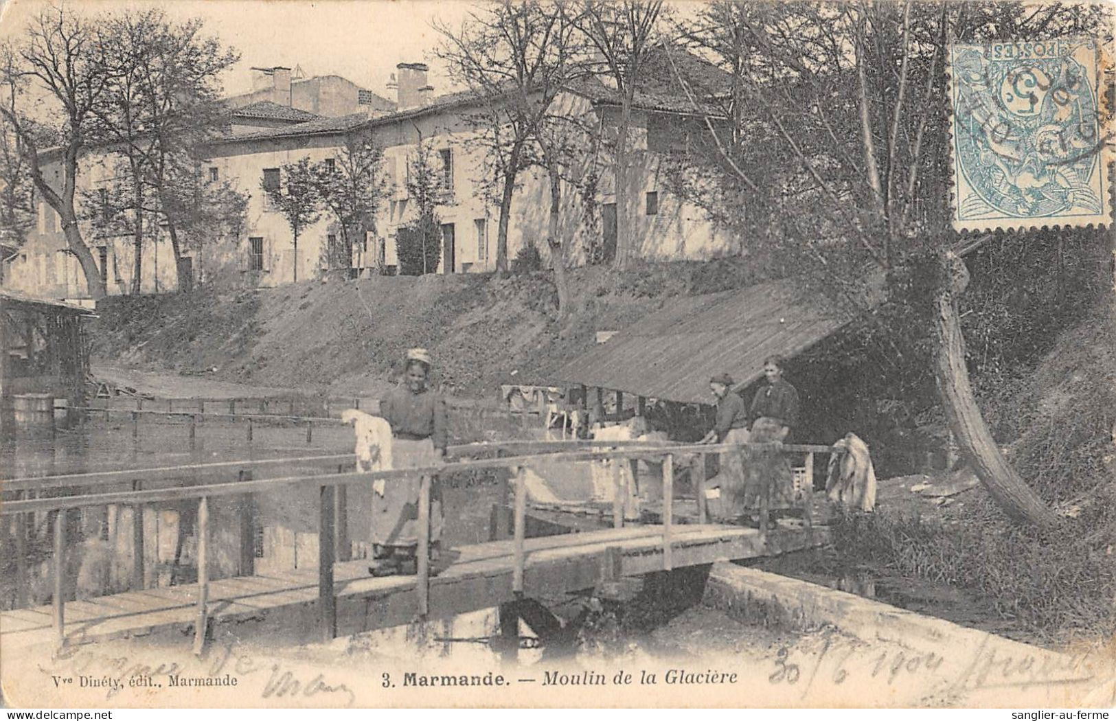 CPA 47 MARMANDE MOULIN DE LA GLACIERE - Marmande