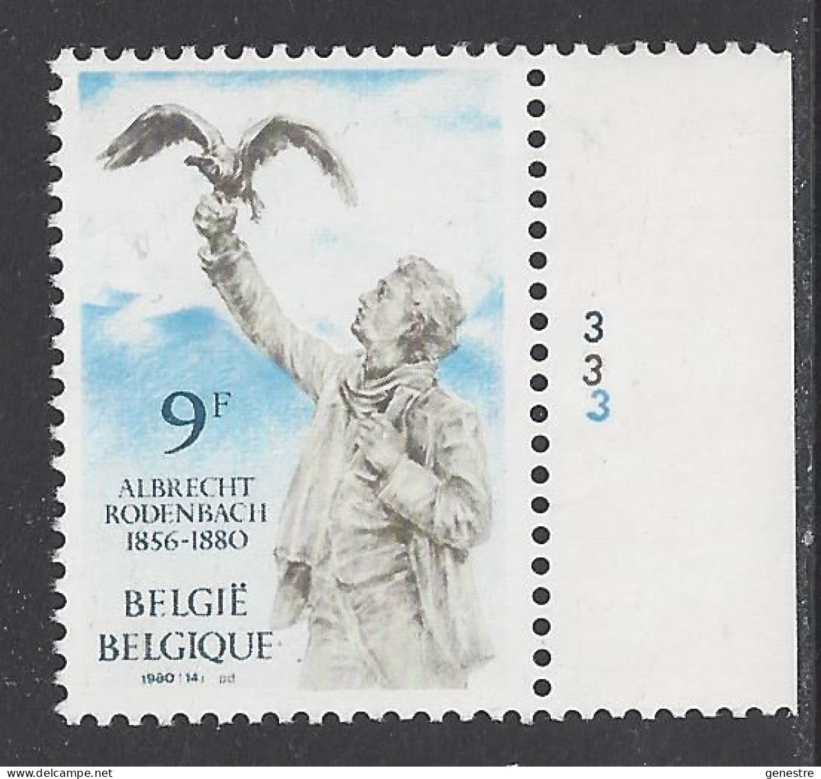 Belgique COB 1993 ** (MNH) - Planche 3 - 1971-1980