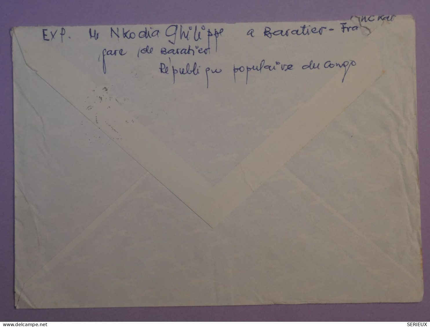 AU23  CONGO   BELLE LETTRE 1939 BARATIER A ST CHERON ++AFF. PLAISANT + - Cartas & Documentos