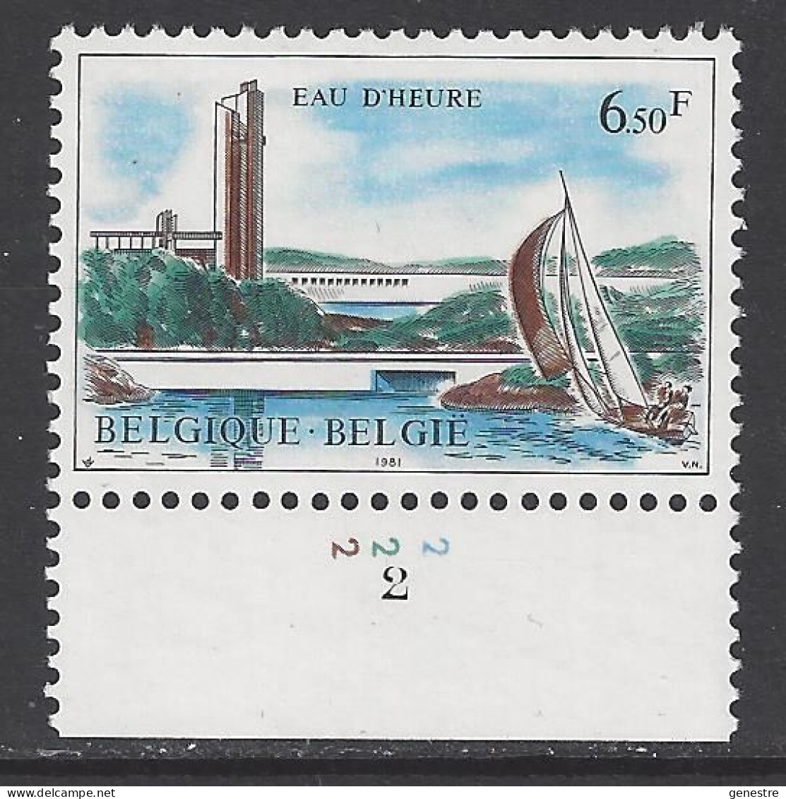 Belgique COB 2012 ** (MNH) - Planche 2 - 1971-1980