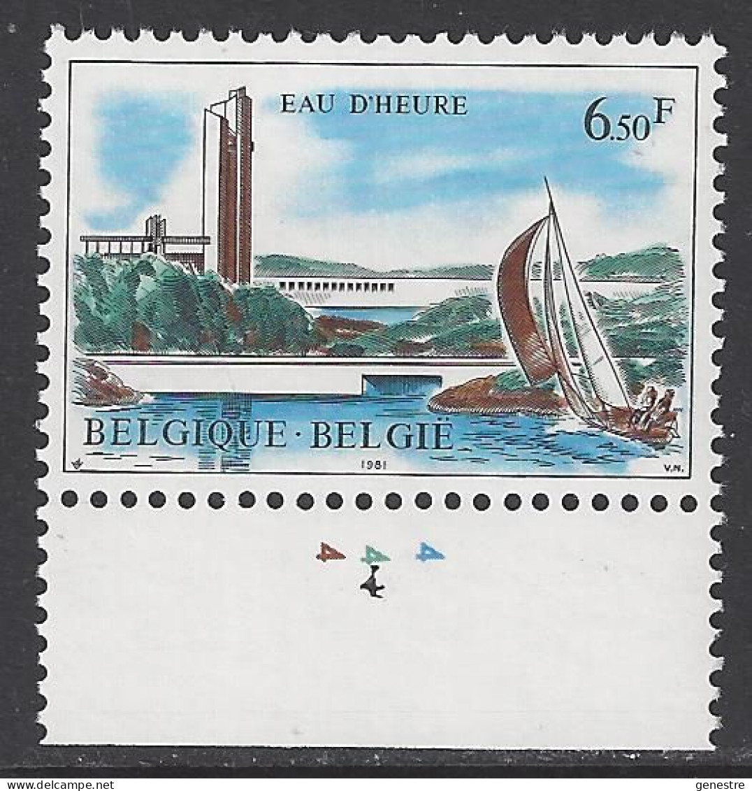 Belgique COB 2012 ** (MNH) - Planche 4 - 1971-1980