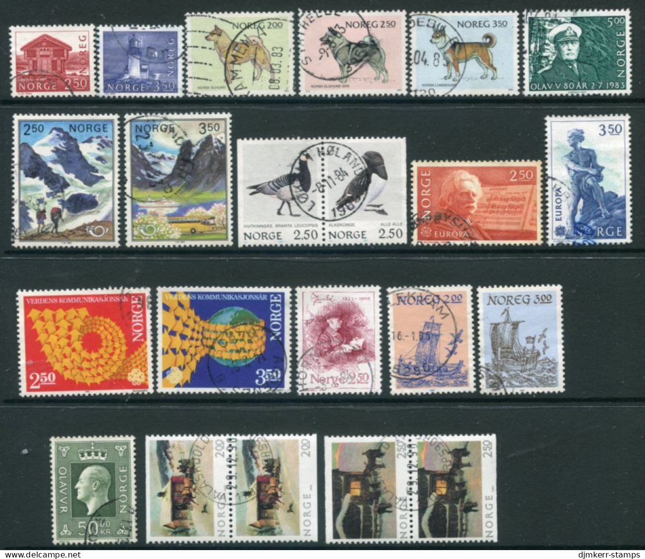 NORWAY 1983 Complete Year Issues Used.  Michel 876-95 - Usati