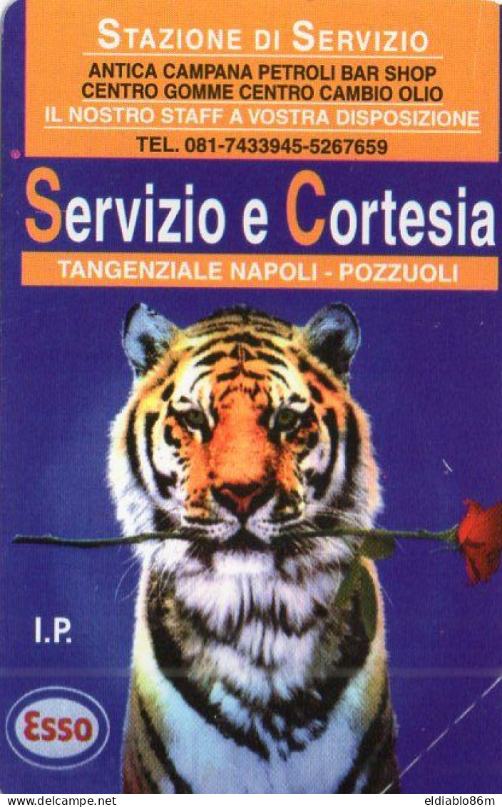 ITALY - MAGNETIC CARD - TELECOM - PRIVATE RESE PUBBLICHE - 273 - ESSO - ANIMAL - TIGER - MINT - Private Riedizioni