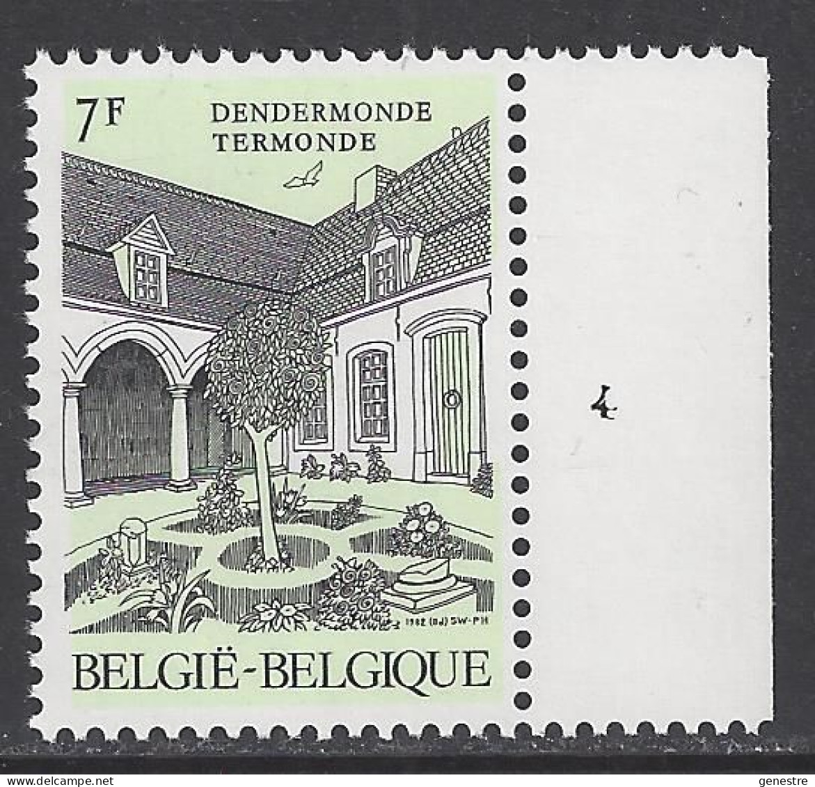 Belgique COB 2055 ** (MNH) - Planche 4 - 1971-1980