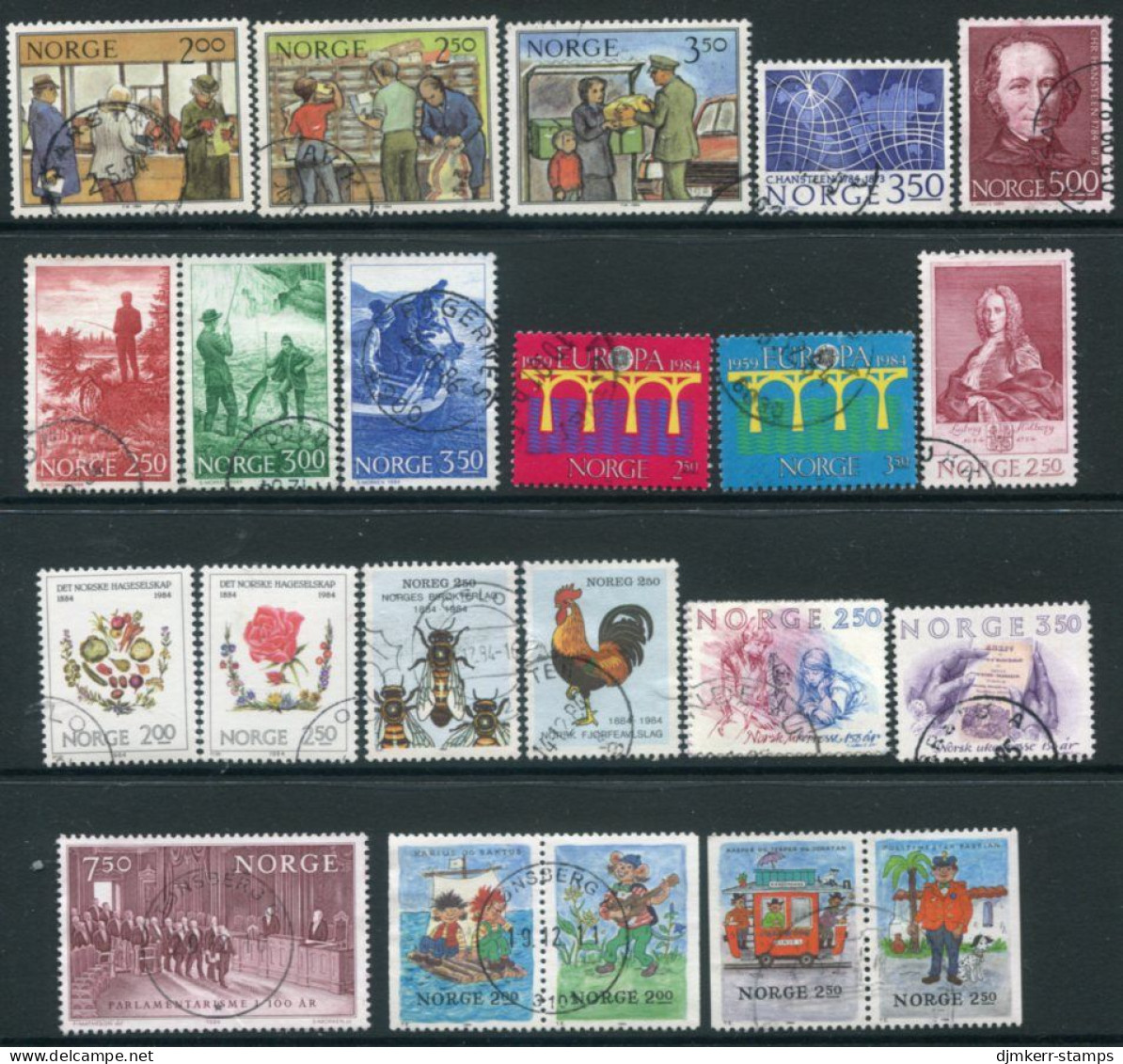 NORWAY 1984 Complete Year Issues Used.  Michel 896-917 - Gebraucht