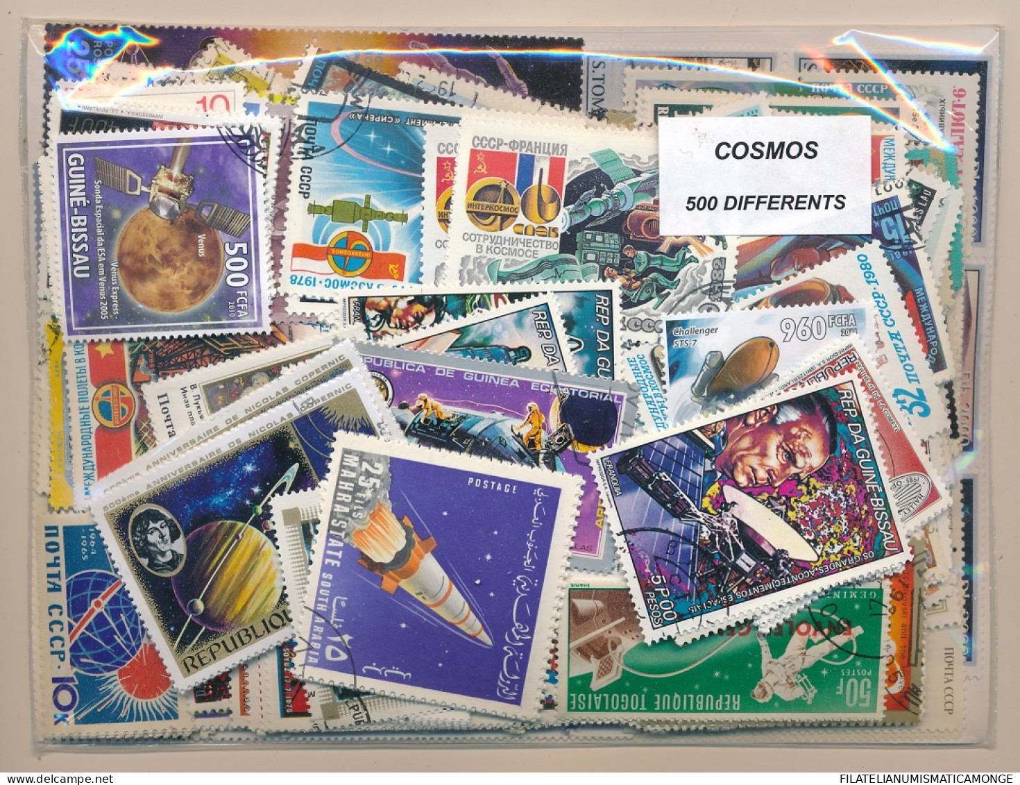 Offer   Lot Stamp - Paqueteria -   500 Sellos Sellos Diferentes Astro / Espaci - Vrac (max 999 Timbres)