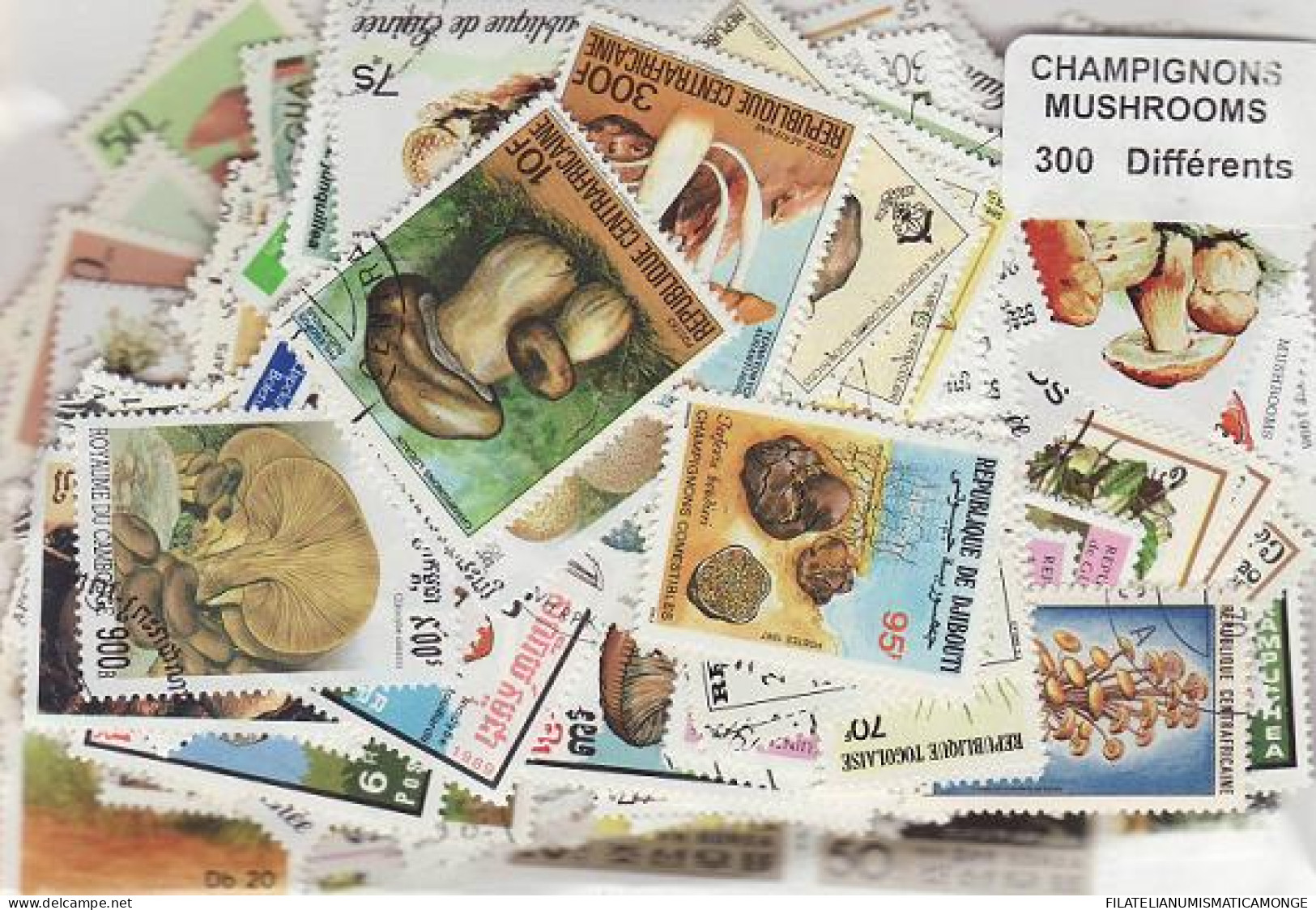 Offer   Lot Stamp - Paqueteria -   300 Sellos Diferentes Setas  (Mixed Conditi - Vrac (max 999 Timbres)