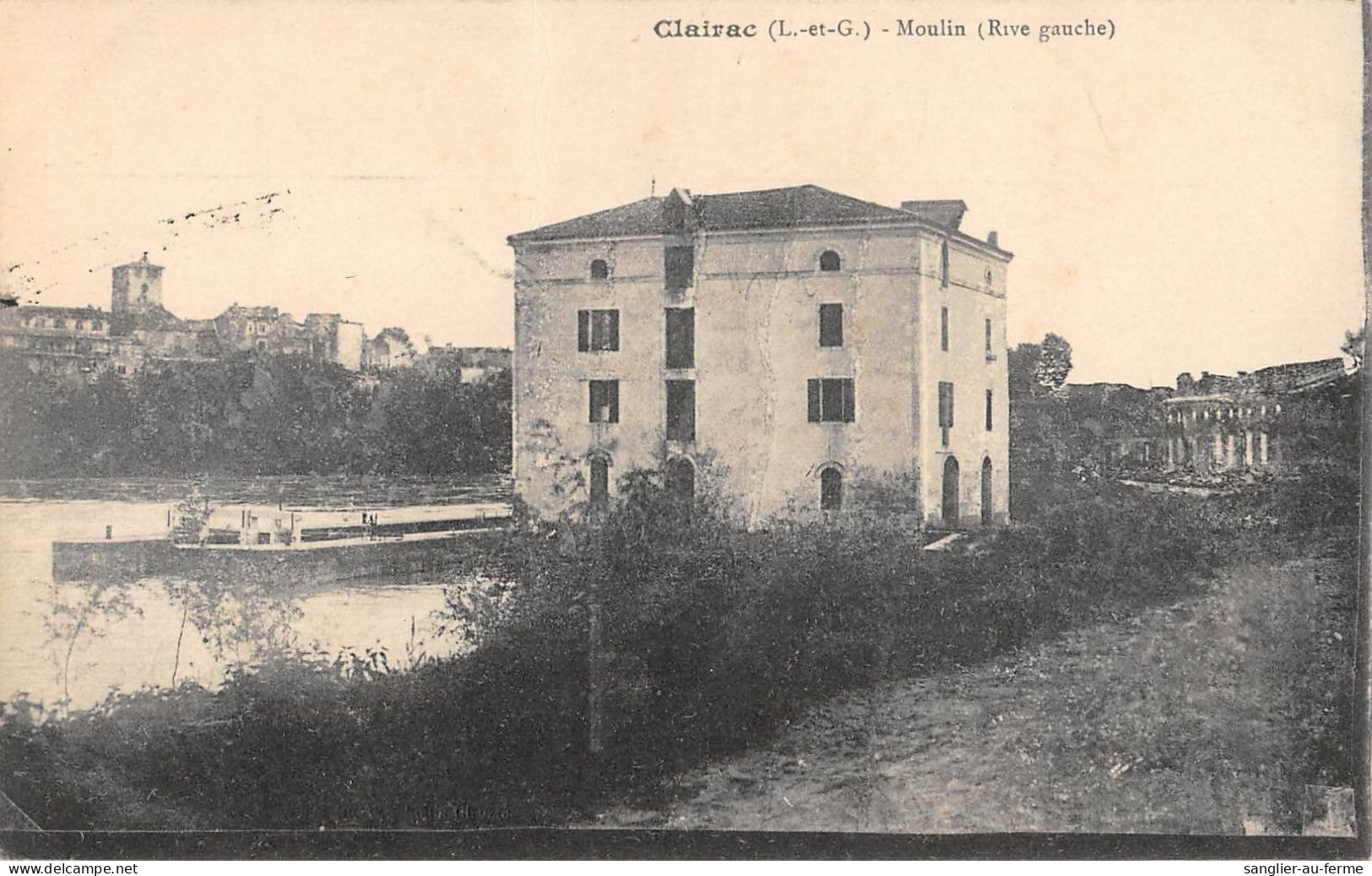 CPA 47 CLAIRAC MOULIN RIVE GAUCHE - Autres & Non Classés