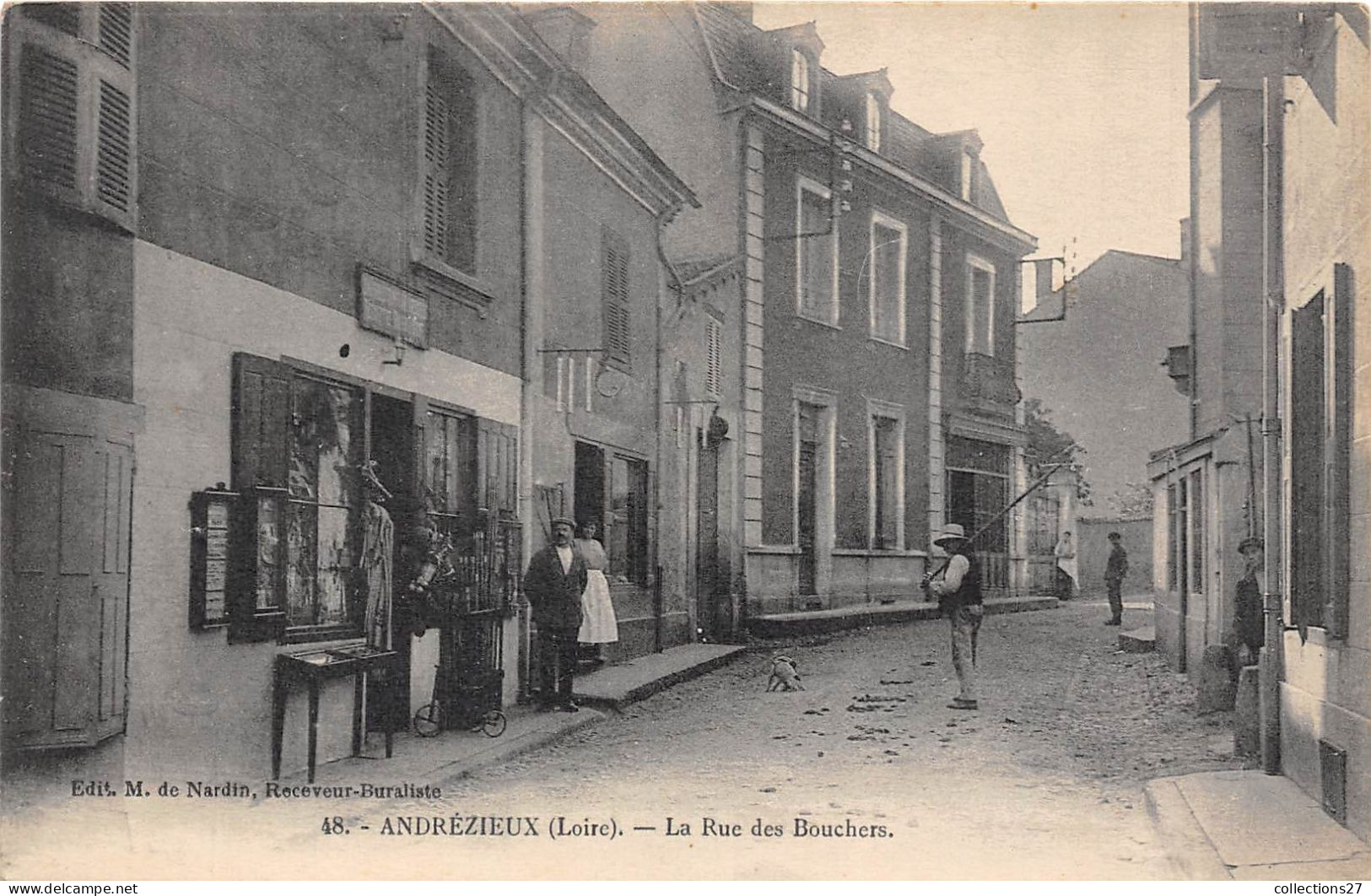 42-ANDREZIEUX- LA RUE DES BOUCHERS - Andrézieux-Bouthéon