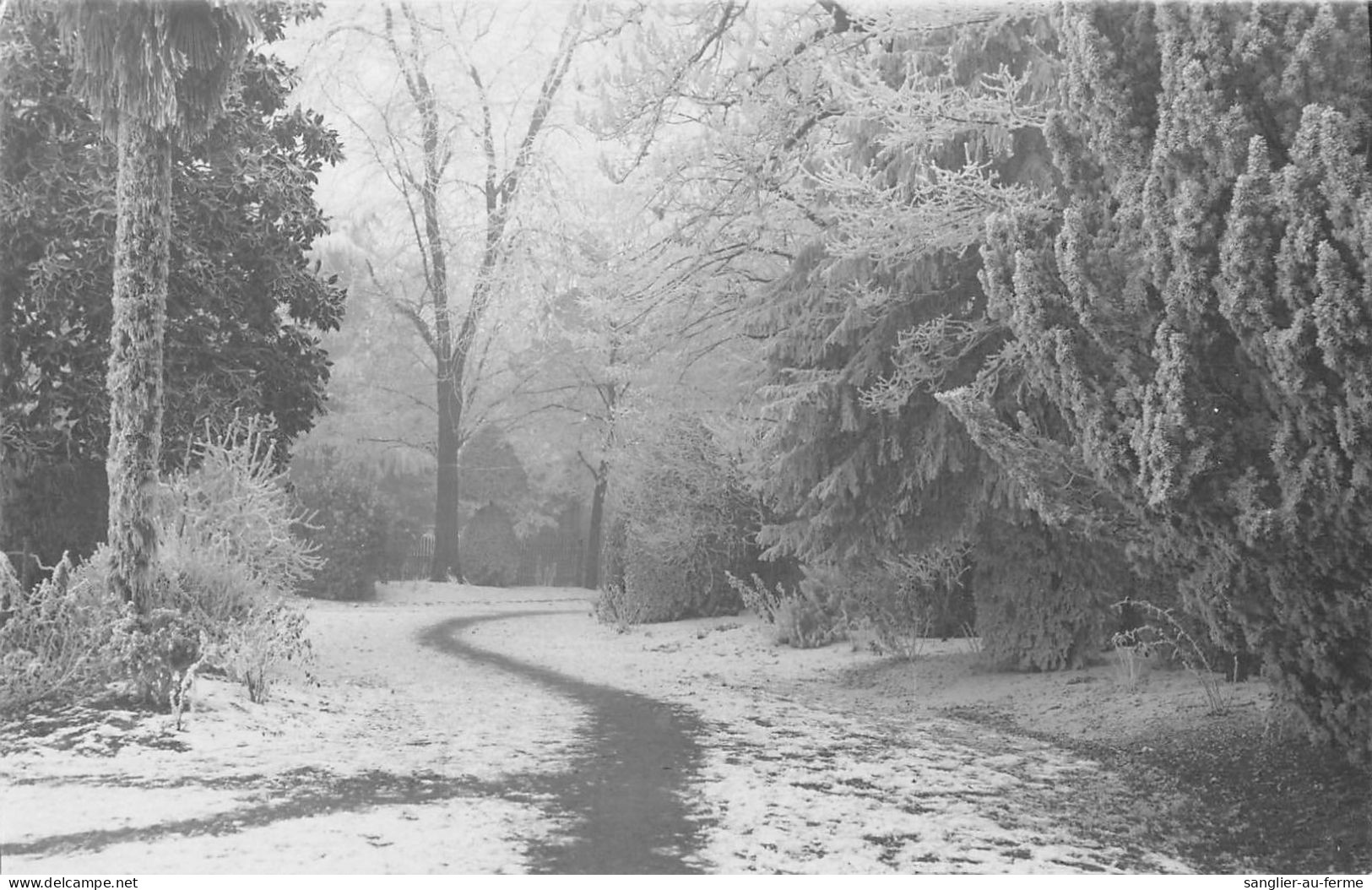 CPA 47 AGEN CARTE PHOTO AGEN SOUS LA NEIGE PAYSAGE HIVERNAL CLICHE N°4 - Agen