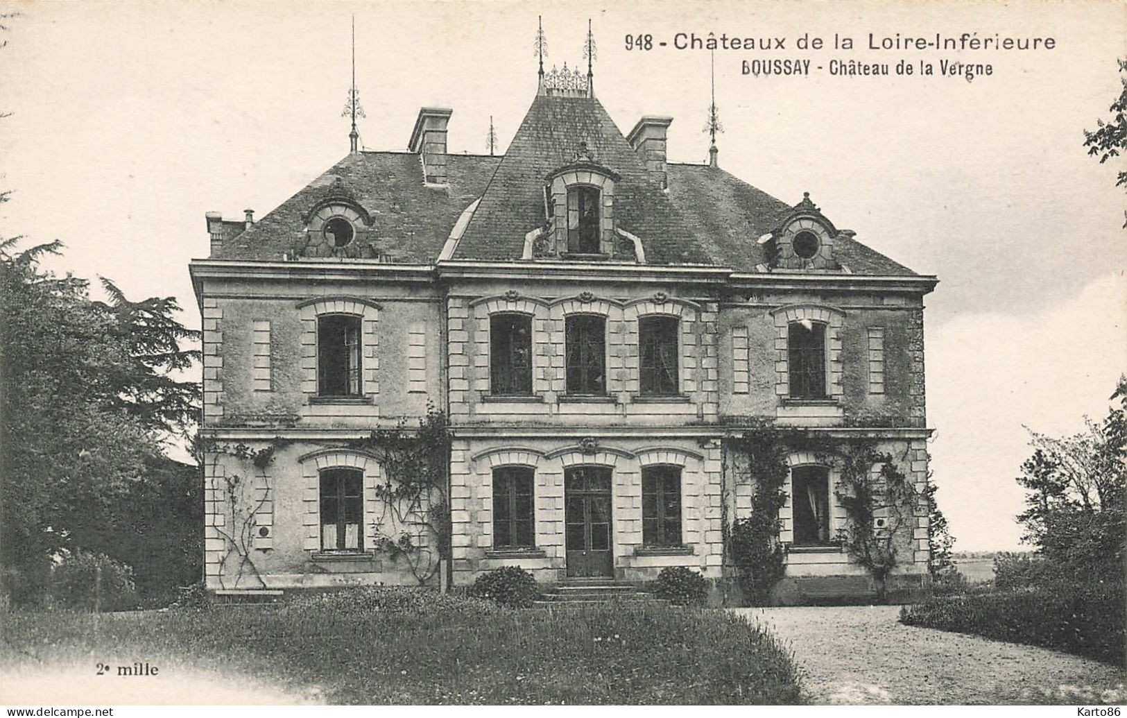 Boussay * Le Château De La Vergne * Châteaux De La Loire Inférieure N°948 - Boussay