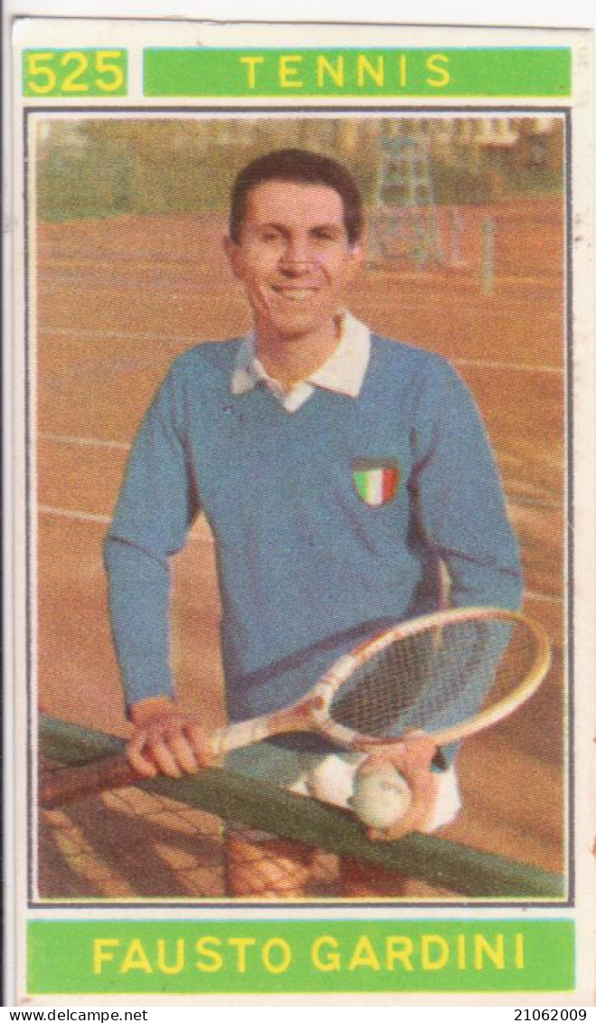 525 TENNIS - FAUSTO GARDINI - CAMPIONI DELLO SPORT 1967-68 PANINI STICKERS FIGURINE - Tarjetas