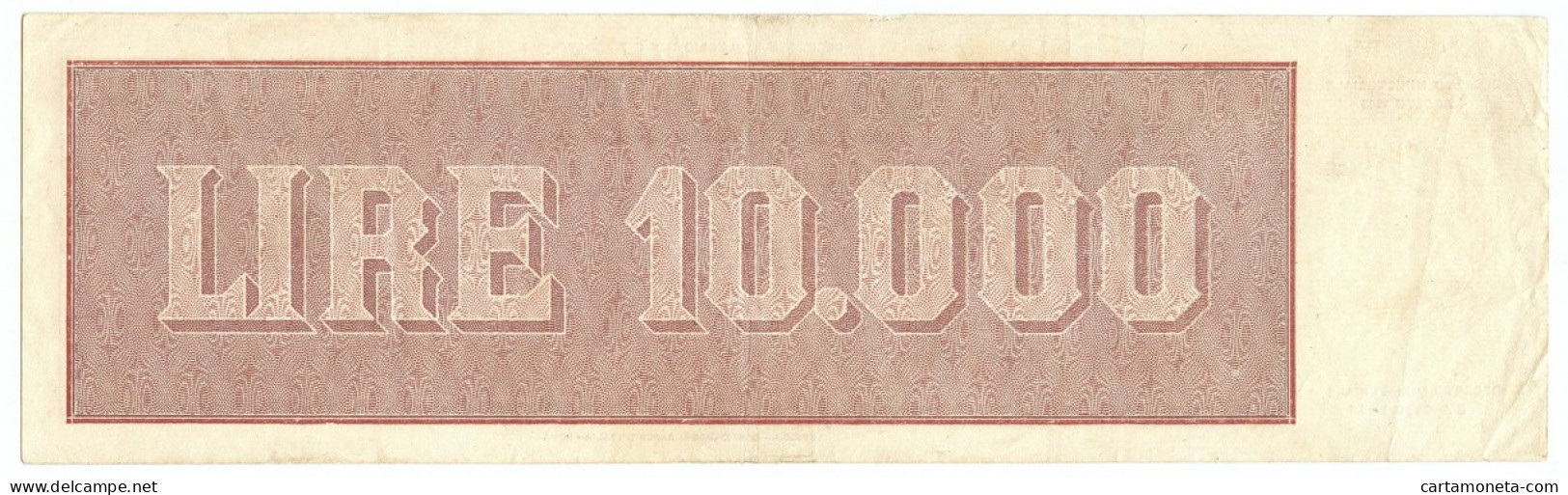 10000 LIRE TITOLO PROVVISORIO TESTINA LUOGOTENENZA UMBERTO 04/08/1945 BB/BB+ - Andere