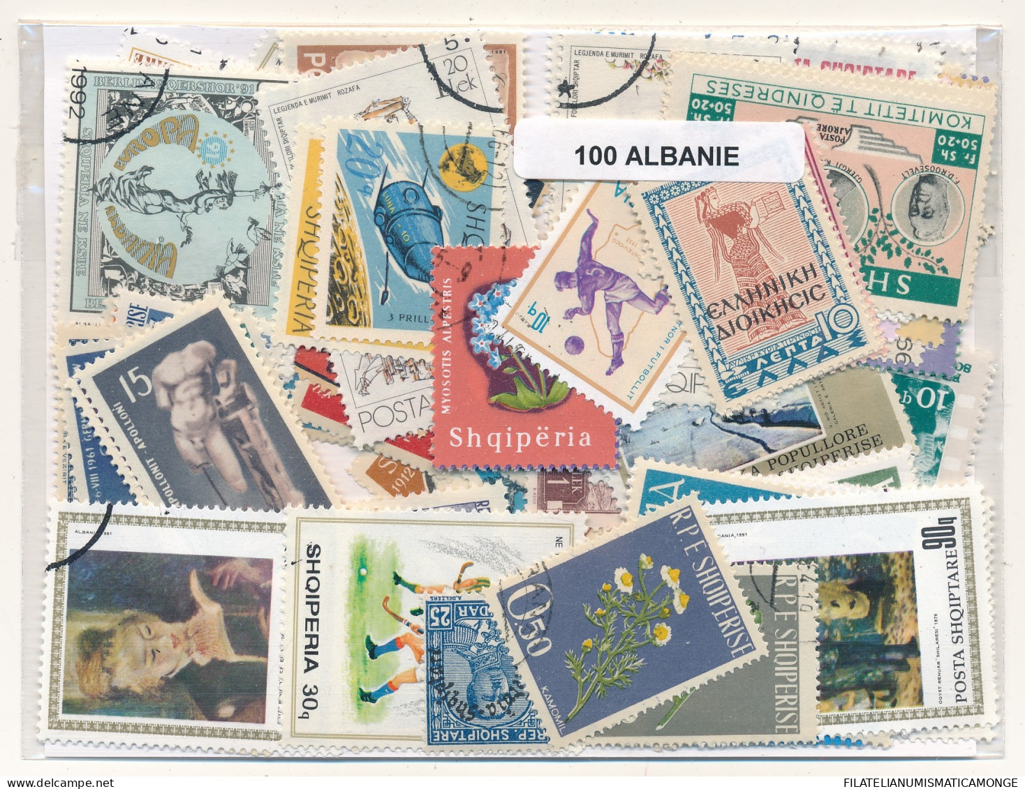 Offer   Lot Stamp - Paqueteria -  Albania 100 Sellos Diferentes  (Mixed Condit - Vrac (max 999 Timbres)