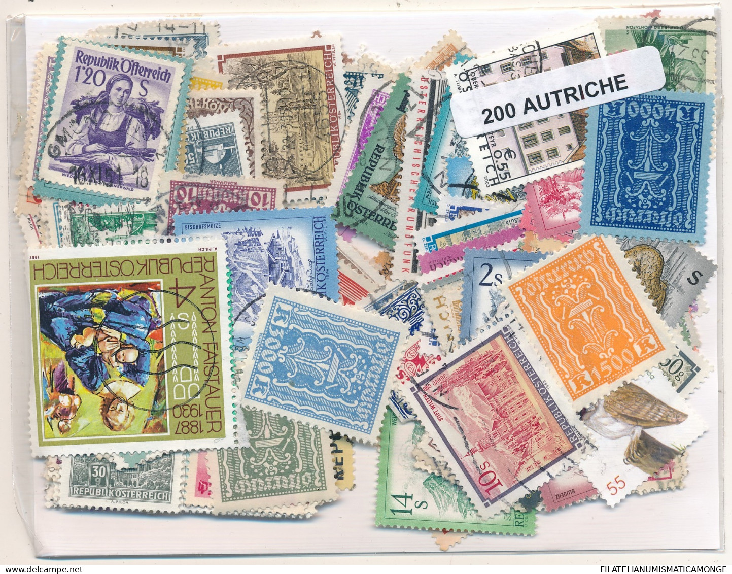 Offer   Lot Stamp - Paqueteria -  Austria 200 Sellos Diferentes  (Mixed Condit - Vrac (max 999 Timbres)