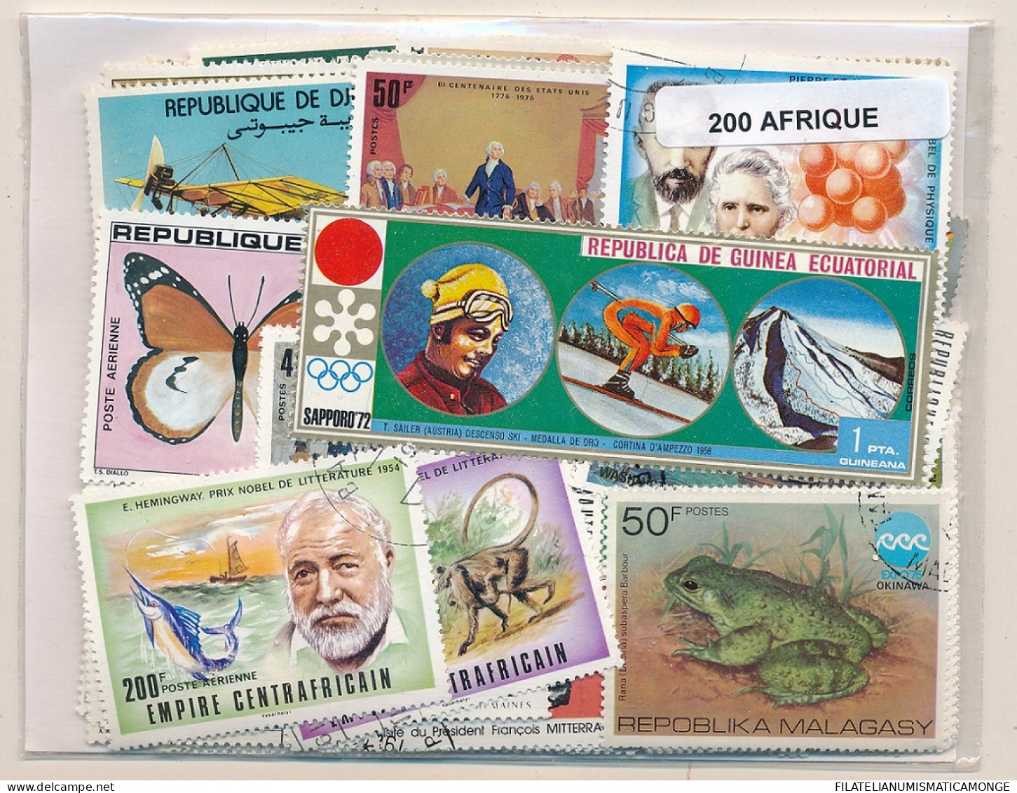 Offer   Lot Stamp - Paqueteria -  Africa 200 Sellos Diferentes  (Mixed Conditi - Vrac (max 999 Timbres)