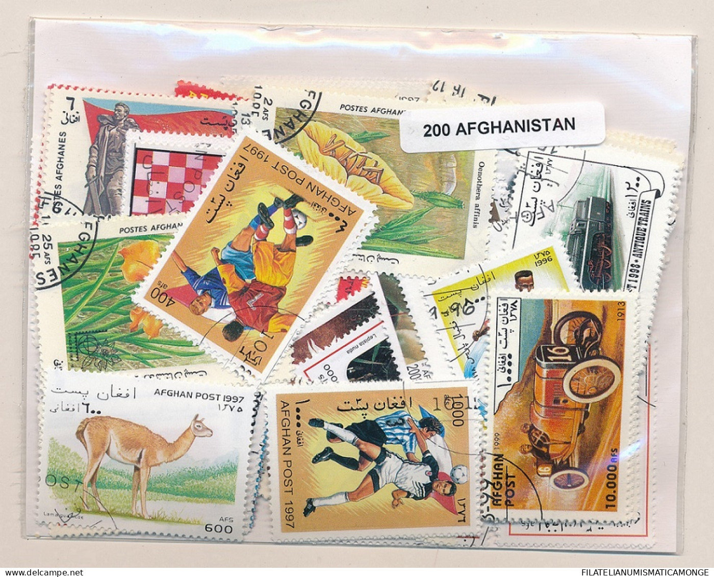 Offer   Lot Stamp - Paqueteria -  Afghanistan 200 Sellos Diferentes   (Mixed C - Vrac (max 999 Timbres)