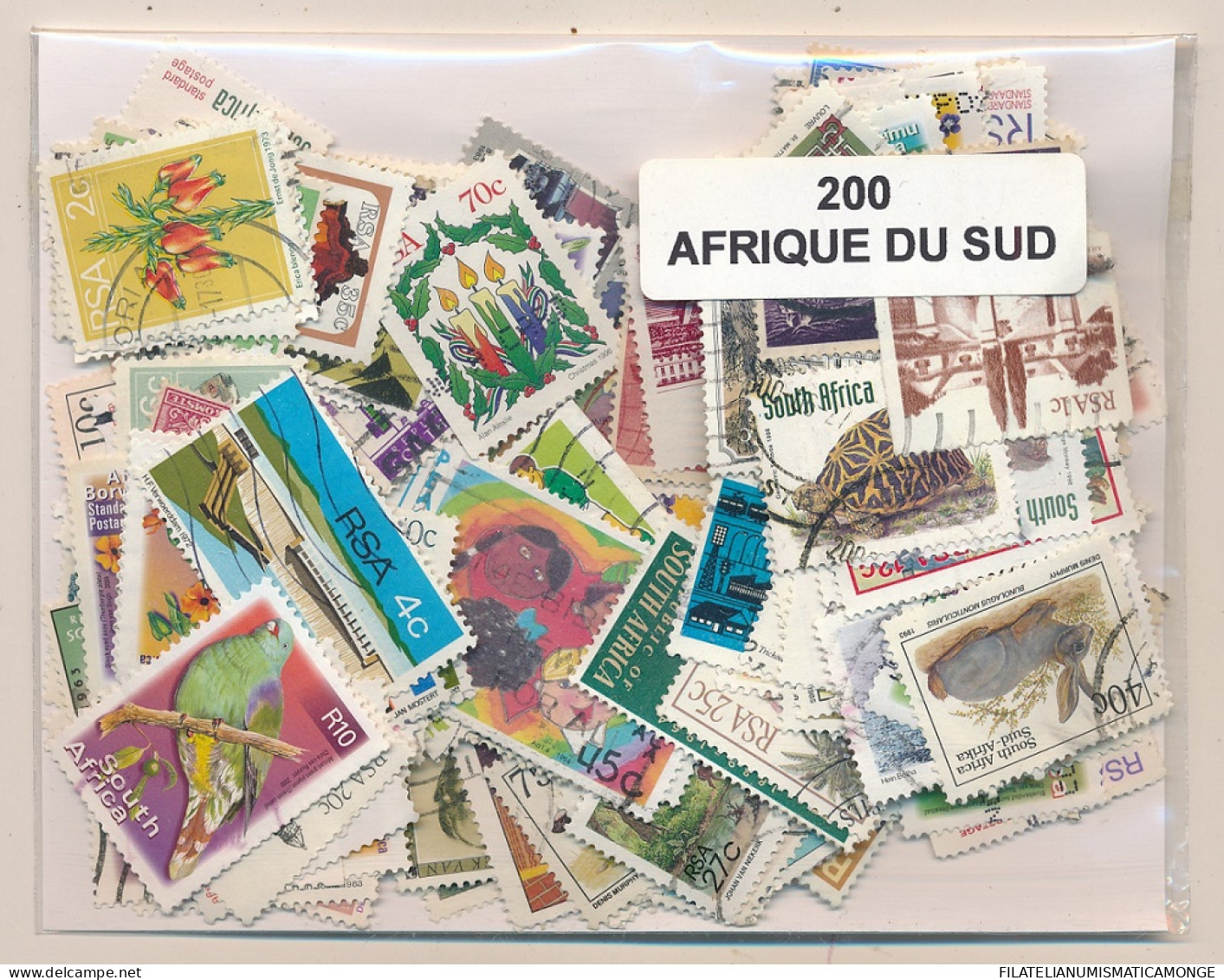 Offer   Lot Stamp - Paqueteria -  Africa Sur 200 Sellos Diferentes   (Mixed Co - Vrac (max 999 Timbres)