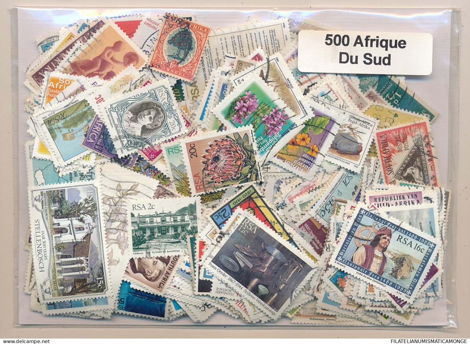 Offer   Lot Stamp - Paqueteria -  Africa Sur 500 Sellos Diferentes   (Mixed Co - Vrac (max 999 Timbres)