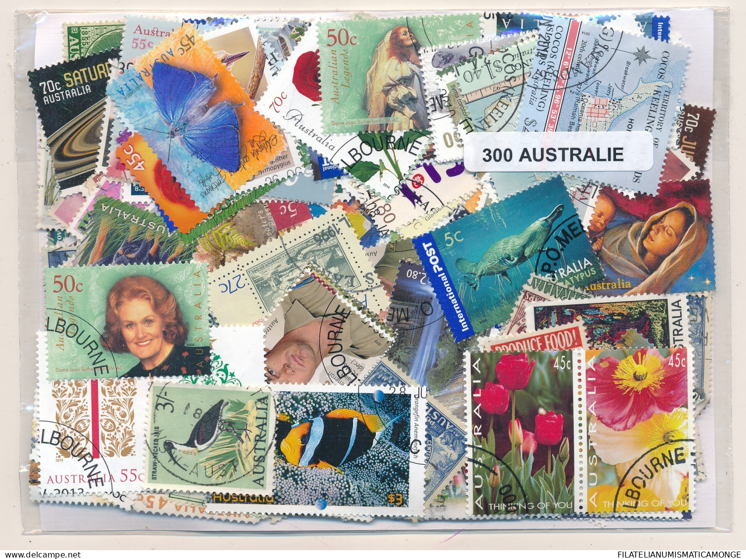 Offer   Lot Stamp - Paqueteria -  Australia 300 Sellos Diferentes  (Mixed Cond - Vrac (max 999 Timbres)