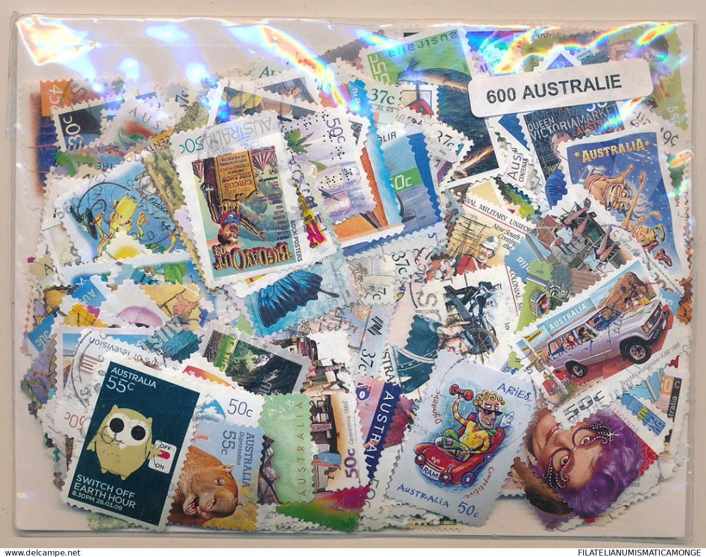 Offer   Lot Stamp - Paqueteria -  Australia 600 Sellos Diferentes  (Mixed Cond - Vrac (max 999 Timbres)