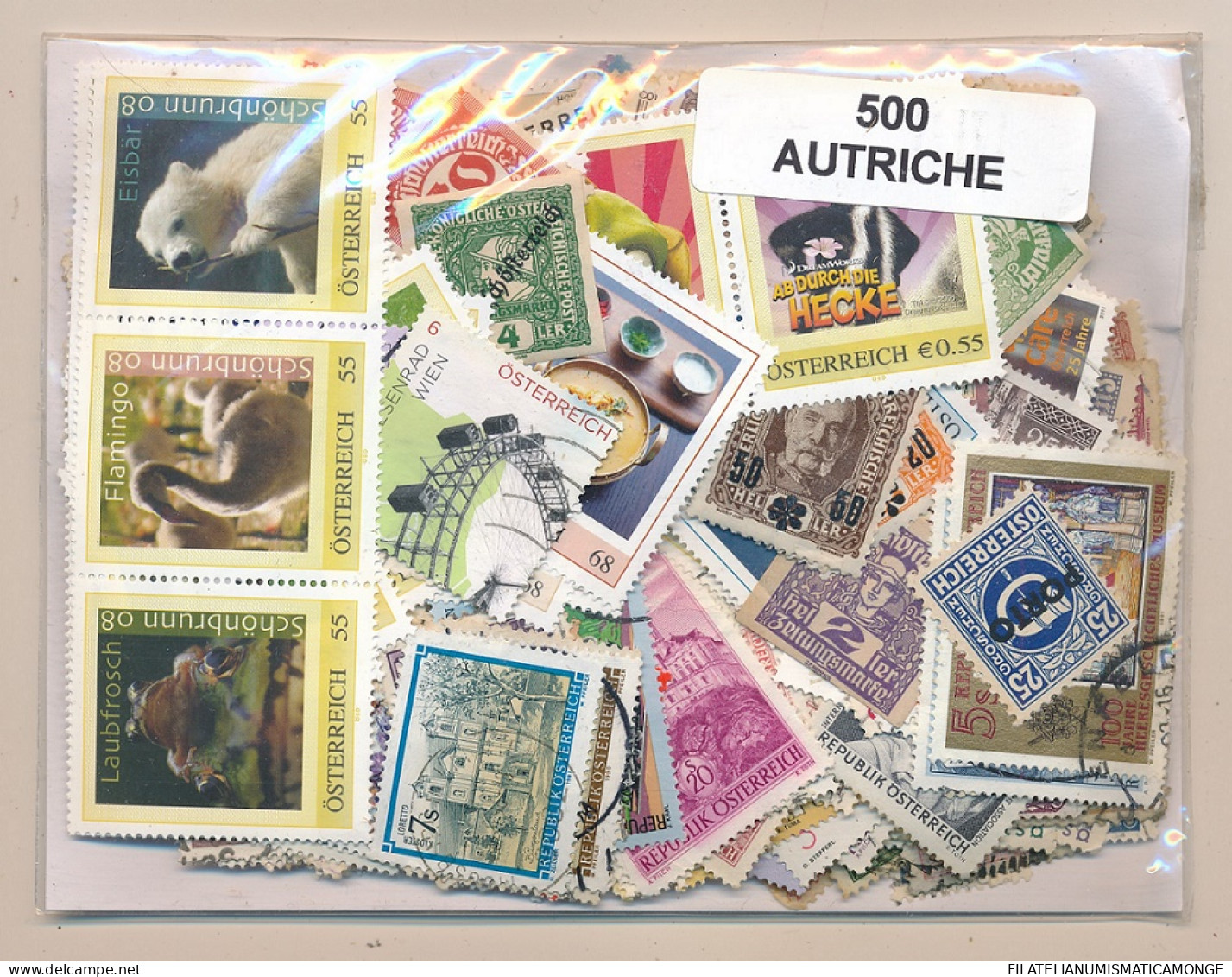 Offer   Lot Stamp - Paqueteria -  Austria 500 Sellos Diferentes  (Mixed Condit - Vrac (max 999 Timbres)