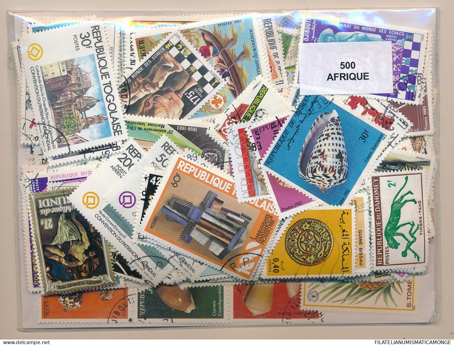 Offer   Lot Stamp - Paqueteria -  Africa 500 Sellos Diferentes  (Mixed Conditi - Vrac (max 999 Timbres)