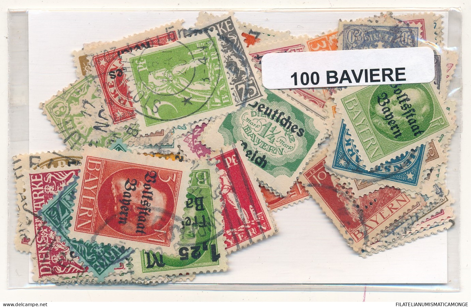 Offer   Lot Stamp - Paqueteria -  Estados Alemanes / Baviera 100 Sellos Difere - Vrac (max 999 Timbres)