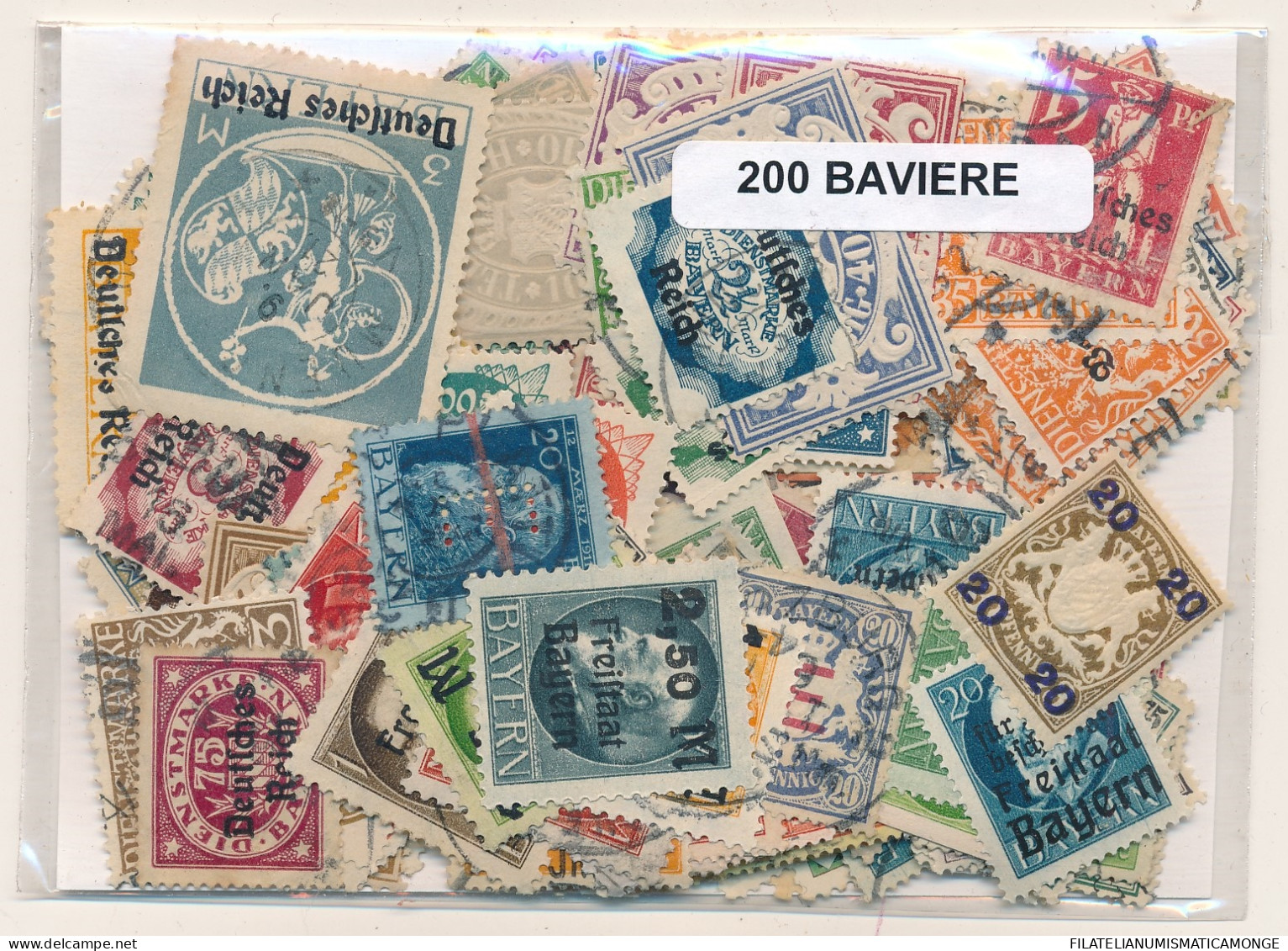 Offer   Lot Stamp - Paqueteria -  Estados Alemanes / Baviera 200 Sellos Difere - Vrac (max 999 Timbres)