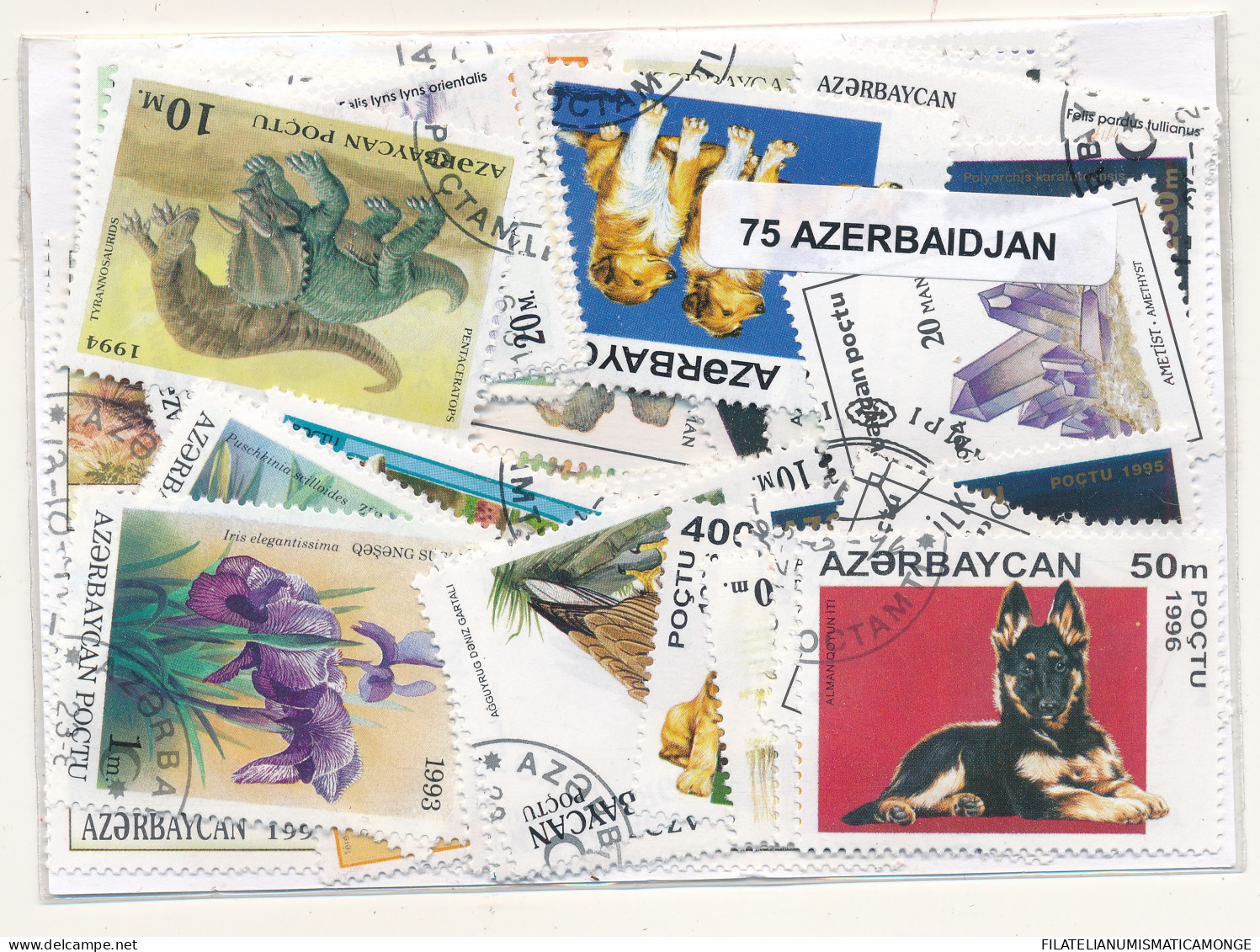 Offer   Lot Stamp - Paqueteria -  Azerbaidjan 75 Sellos Diferentes  (Mixed Con - Vrac (max 999 Timbres)