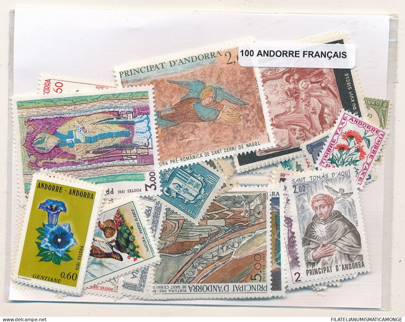 Offer   Lot Stamp - Paqueteria -  Andorra / Francesa 100 Sellos Diferentes  (M - Vrac (max 999 Timbres)