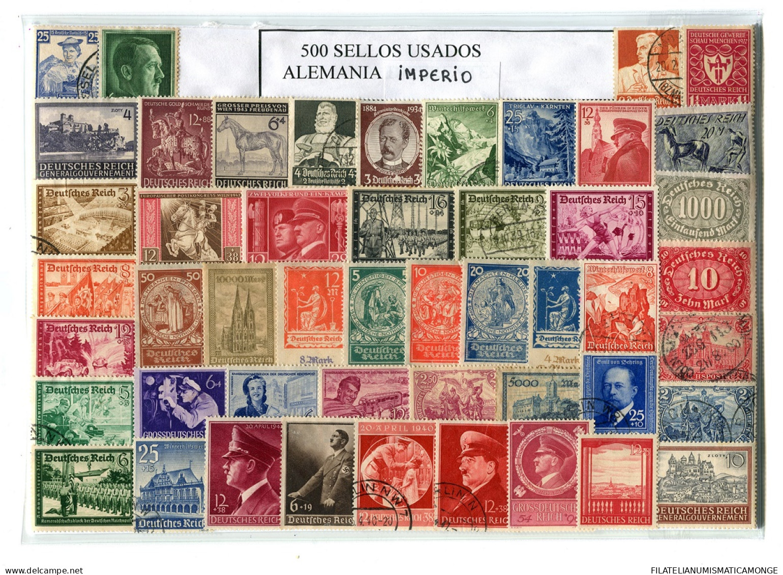 Offer   Lot Stamp - Paqueteria -  Alemania / Imperio 500 Diferentes Anteriores - Vrac (max 999 Timbres)