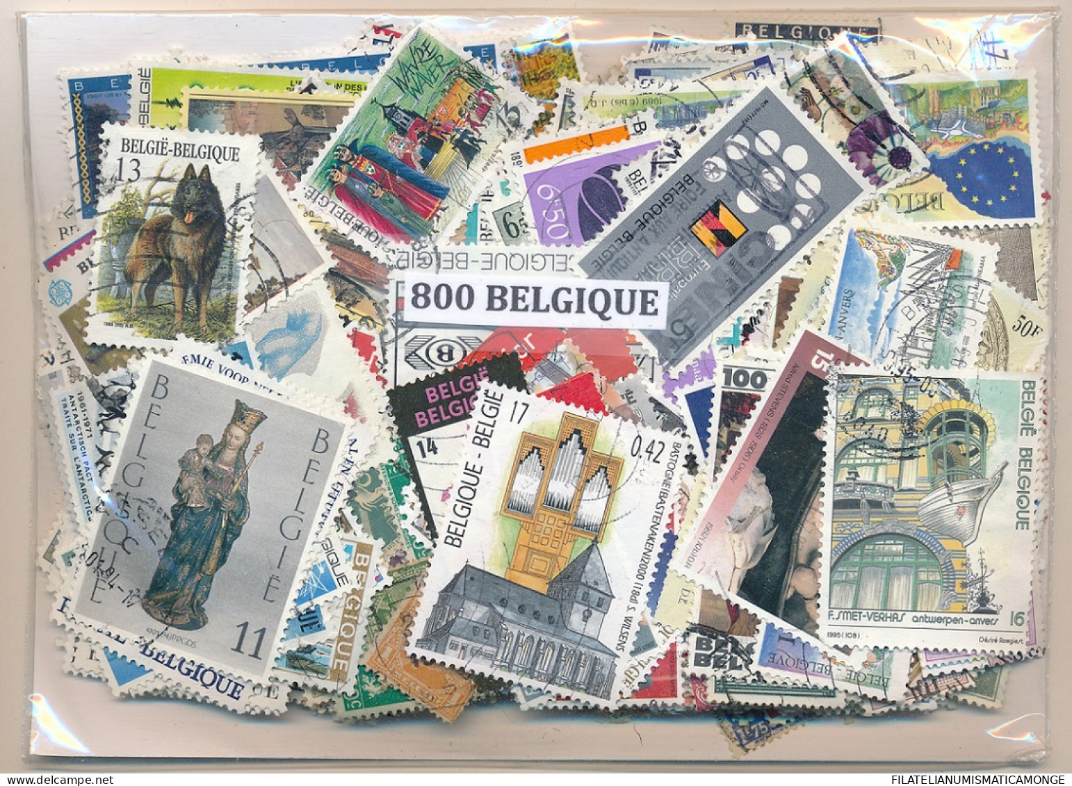 Offer   Lot Stamp - Paqueteria -  Bélgica 800 Sellos Diferentes  (Mixed Condit - Vrac (max 999 Timbres)