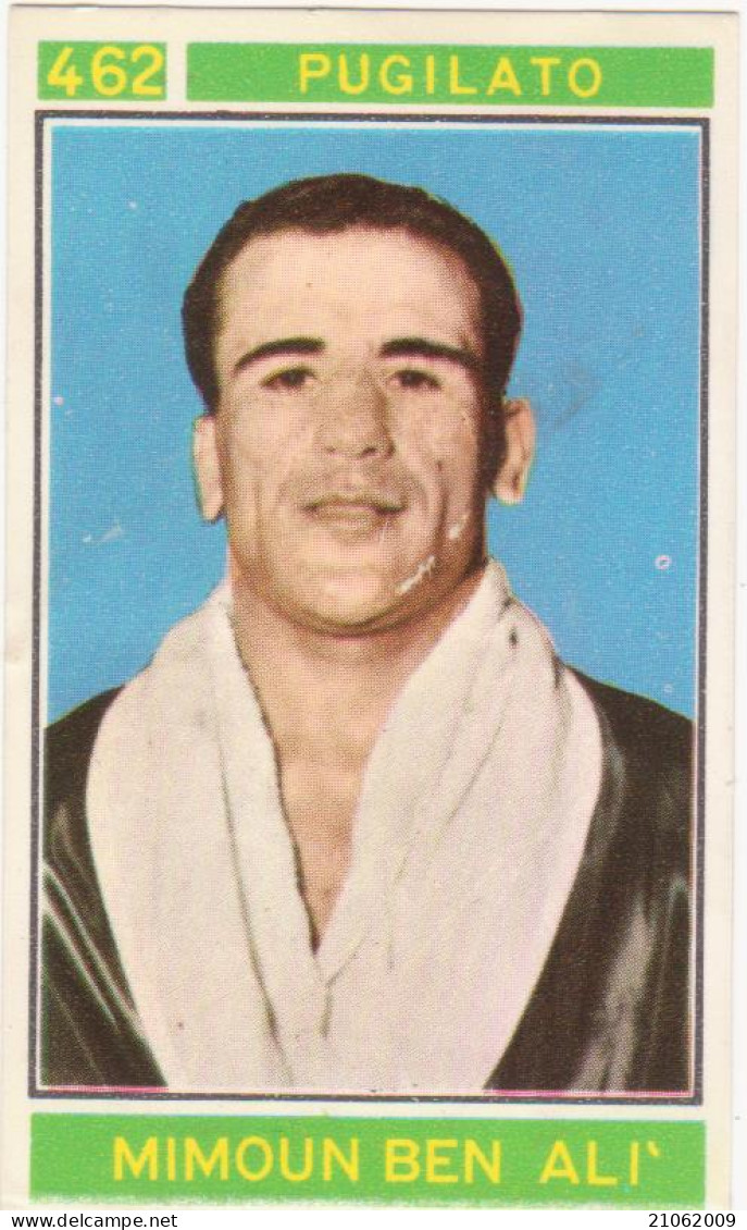 462 PUGILATO - MIMOUN BEN ALI' - CAMPIONI DELLO SPORT 1967-68 PANINI STICKERS FIGURINE - Trading-Karten