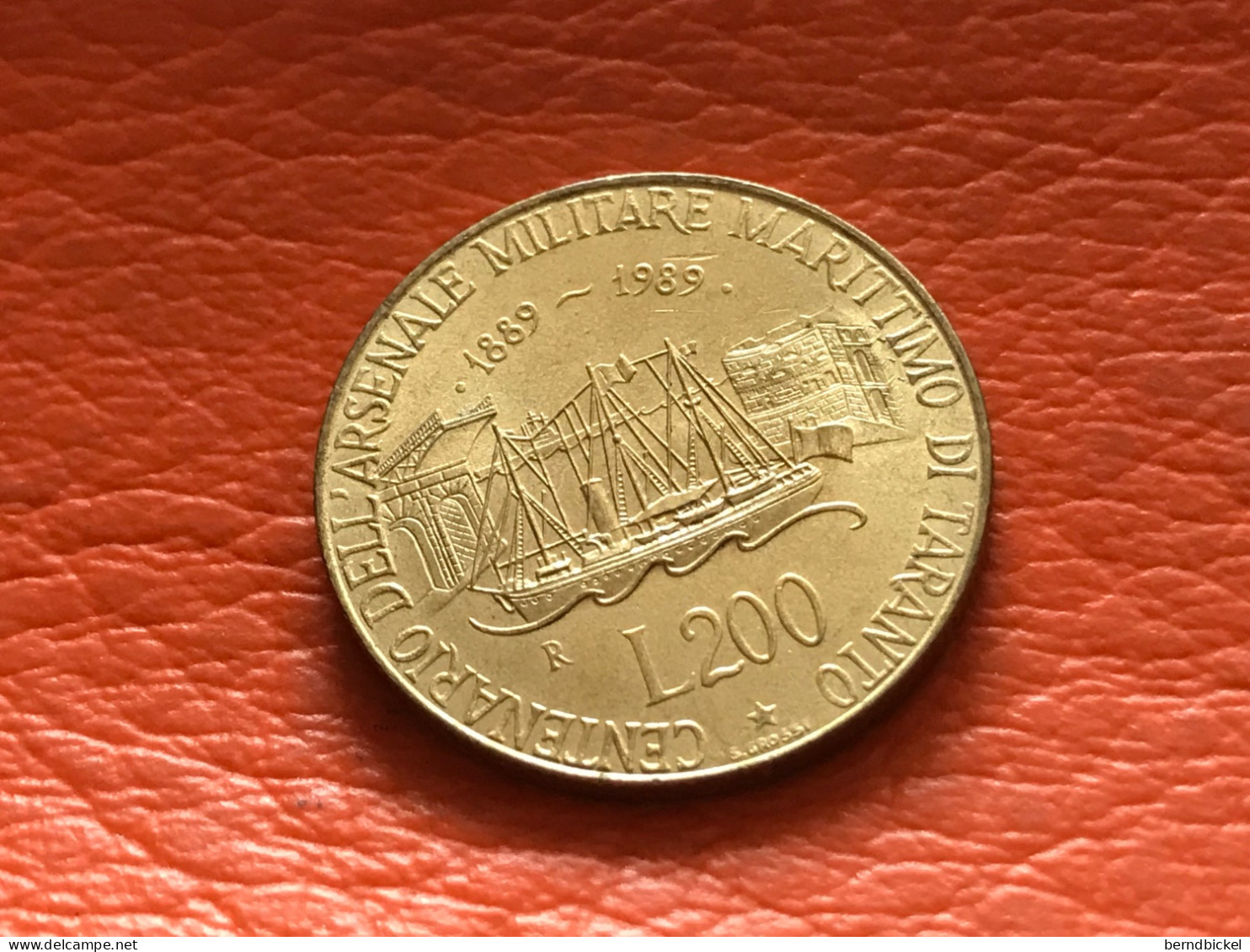 Münze Münzen Umlaufmünze Gedenkmünze Italien 100 Lire 1989 Tarent - Conmemorativas