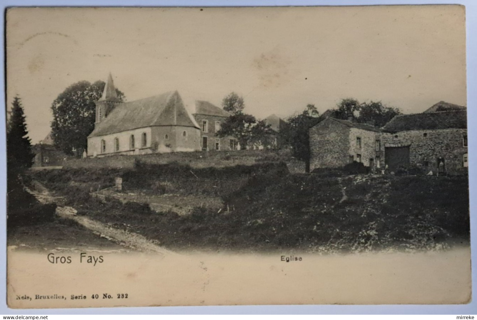 @J@  -  GROS FAYS  -  Eglise   -  Zie / Voir Scan's - Bièvre