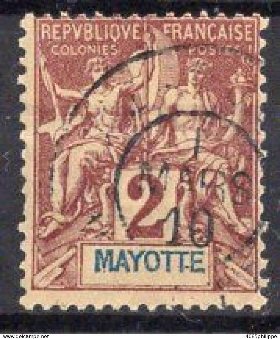 MAYOTTE Timbre-poste N°2 Oblitéré Cote 2€00 - Used Stamps
