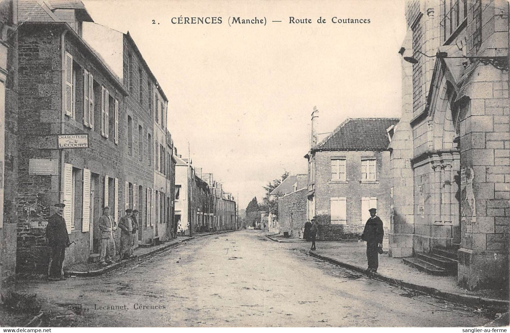 CPA 50 CERENCES ROUTE DE COUTANCES - Autres & Non Classés