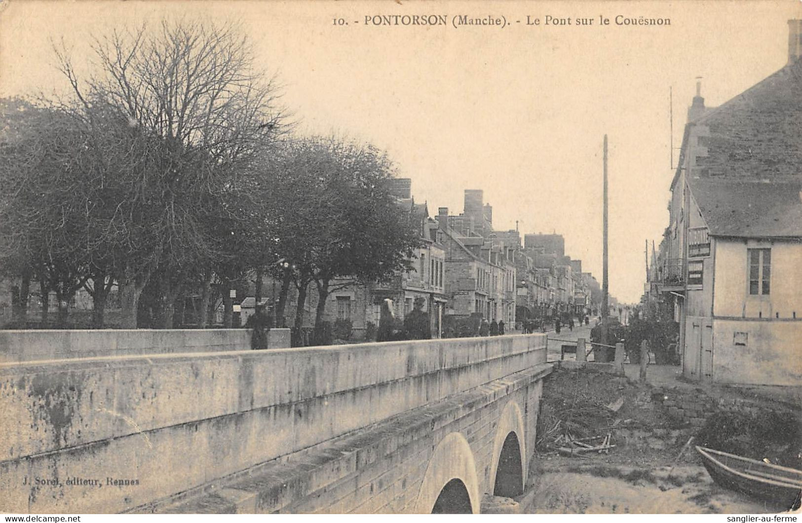 CPA 50 PONTORSON LE PONT SUR LE COUESNON - Pontorson