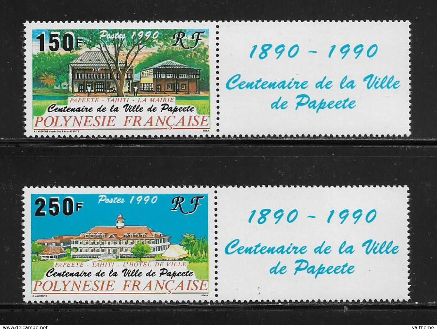 POLYNESIE   ( OCPOL - 732 )  1990  N° YVERT ET TELLIER  N°  358/359   N** - Neufs