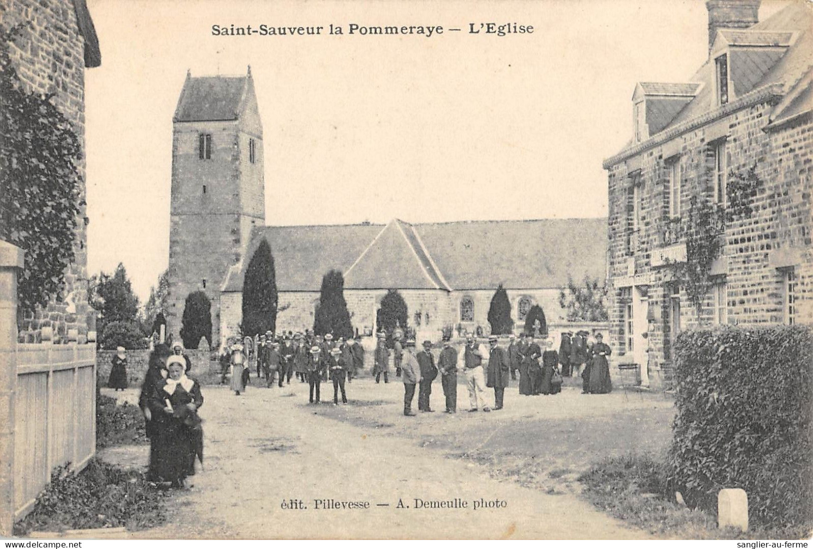 CPA 50 SAINT SAUVEUR LA POMMERAYE L'EGLISE - Autres & Non Classés