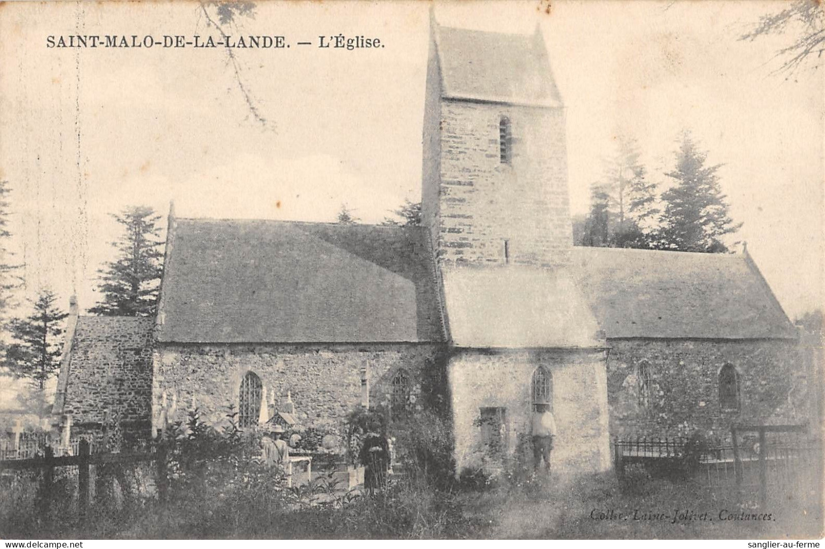 CPA 50 SAINT MALO DE LA LANDE EGLISE - Autres & Non Classés