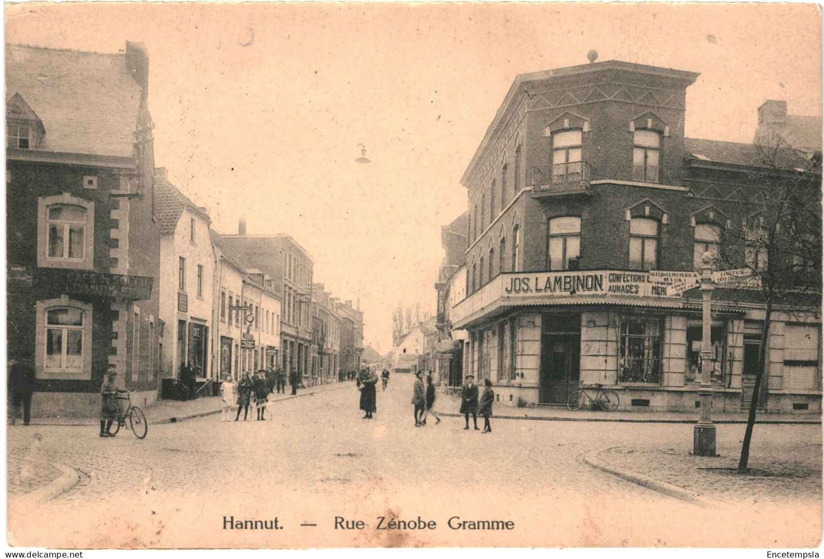 CPA   Carte Postale  Belgique Hannut Rue Zénobe Gramme  VM66549ok - Hannut