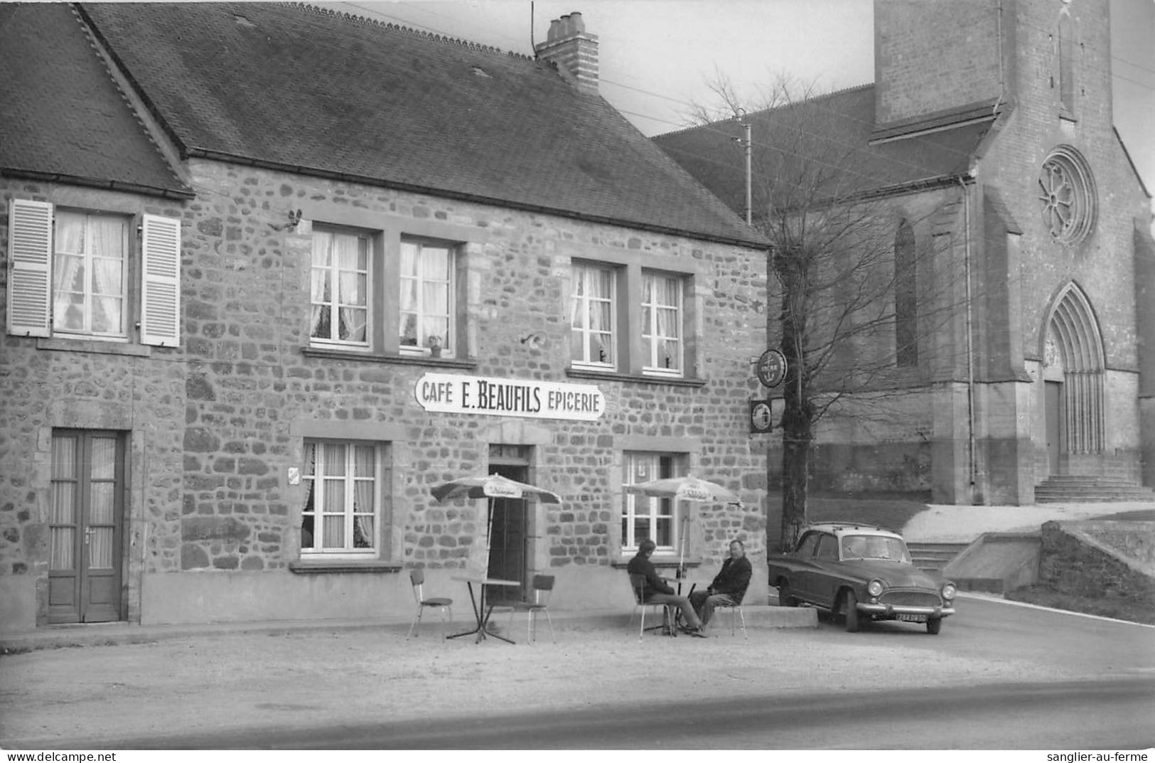 CPA 50 SAINT JOSEPH MANCHE CAFE BEAUFILS / Cliché Rare - Autres & Non Classés