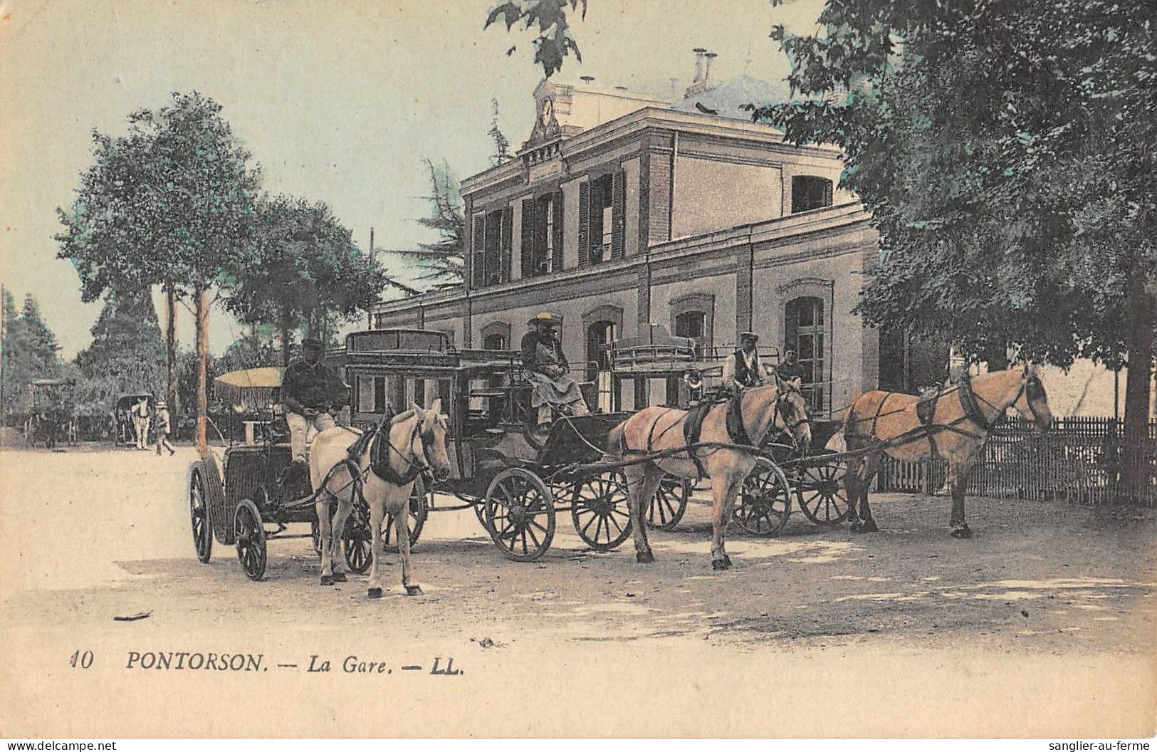 CPA 50 PONTORSON LA GARE - Pontorson