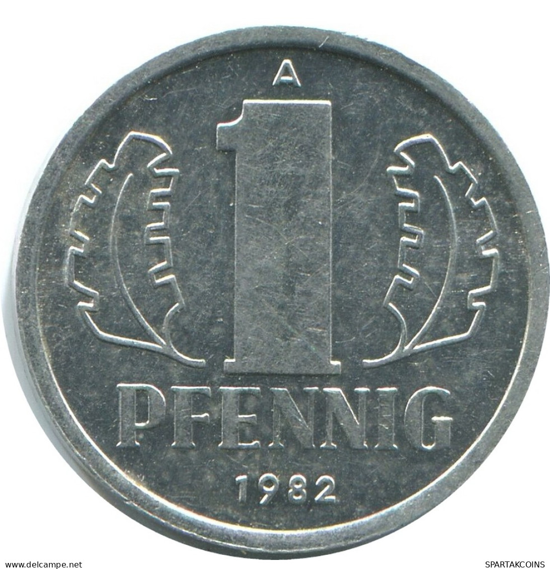 1 PFENNIG 1982 A DDR EAST DEUTSCHLAND Münze GERMANY #AE045.D - 1 Pfennig